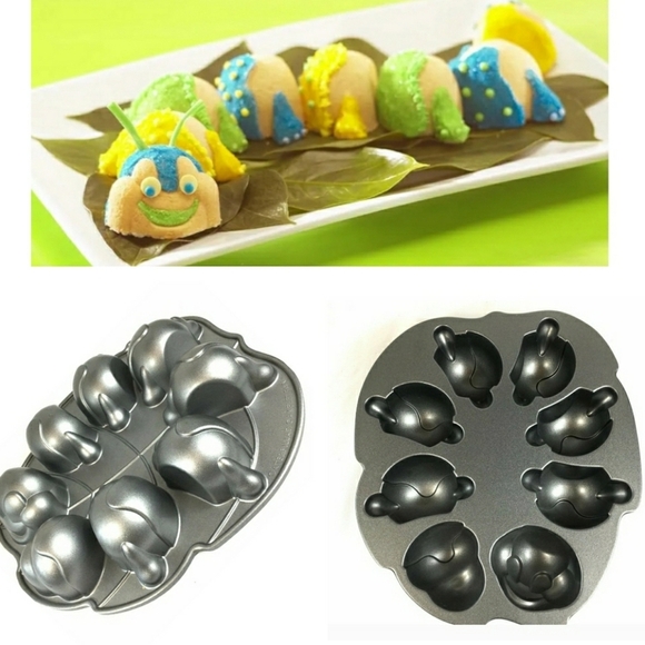 Nordic Ware 3D Caterpillar Cakelet William Sonoma - Picture 1 of 5